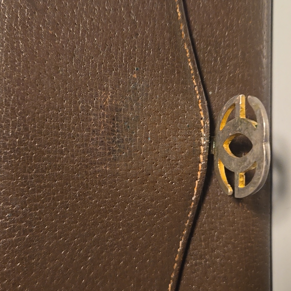 Gucci Vintage Kisslock Wallet Brown Leather - Picture 12 of 13